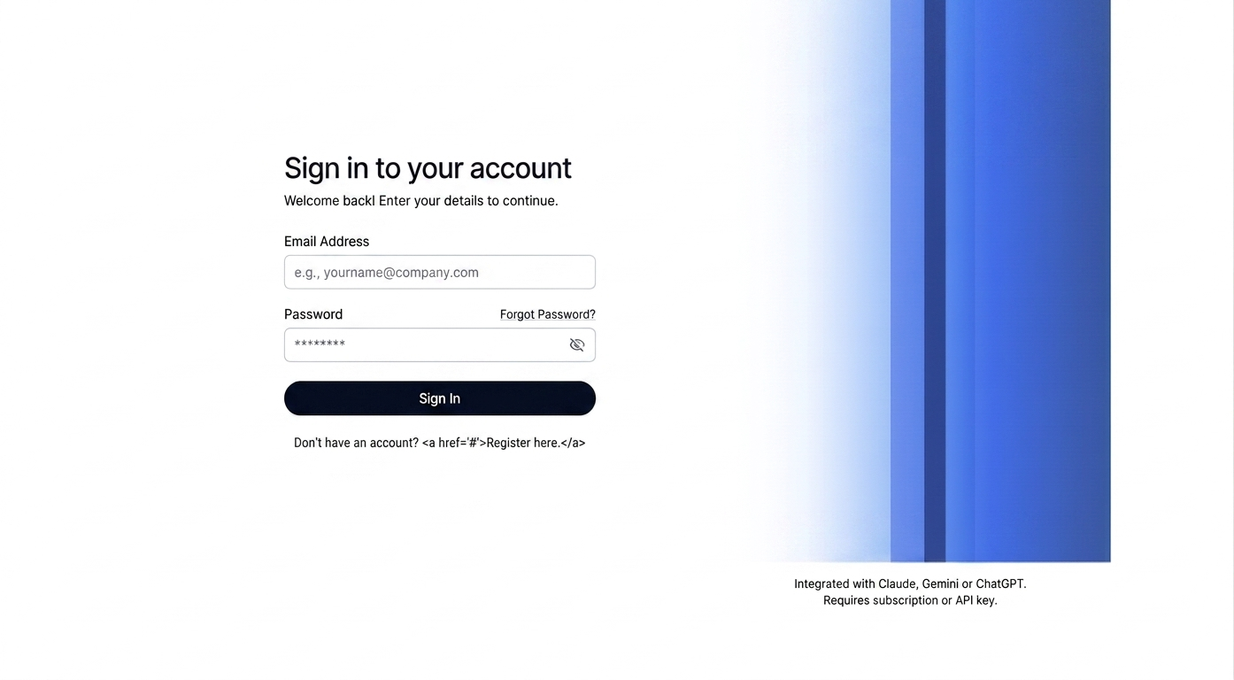 Create your account